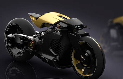 futuristic cafe racer